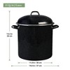 Granite Ware 15 Qt Heavy Gauge Stock Pot With Lid. (Speckled Black) Enamelware. Stainless Steel. Suitable for Cooktops, Oven To Table - 2 of 4