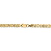 Black Bow Jewelry 3.2mm 14K Yellow Gold Hollow Anchor Chain Necklace - 4 of 4