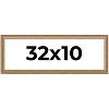 PosterPalooza | 32x10 Wood Antique Frame with UV Acrylic, 4 Finishes: Bronze, Gold, Silver, and Black - 2 of 4
