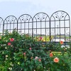 MOEPISY 2 Pack Metal Garden Trellis 86.7 inch x 19.7 inch Rustproof Trellis Black - 3 of 4
