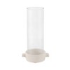 Pottery Glass Terracotta Pillar Holder and Taper Holder with Rustic Base and Cylindrical Hurricane Sleeve - 4 of 4