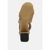 benicia elastic strappy block heel sandals - 4 of 4