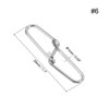 Unique Bargains Stainless Steel Quick Lock Design Fishing Swivels and Snaps 100 Pcs - 2 of 4