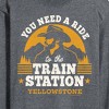 Men's - Yellowstone - You Need A Ride To The Train Station Long Sleeve Graphic T-Shirt - 2 of 4