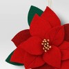Christmas Fabric Poinsettia Ornament - Wondershop™ - 3 of 3
