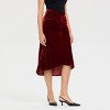 Women's Velvet Twist Midi Pull-On Skirt - A New Day™ - 3 of 4