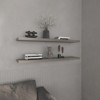 SEVOBAL Utility Storage Shelves Floating Shelf Set of Two Modern Space Saving Display for Living Room, Gray, 9.8"*47.3"*1.5" - 2 of 4