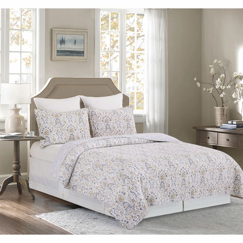 C&F Home Selma Cotton Floral Quilt Set  - Reversible and Machine Washable, 3 of 10