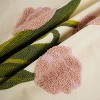 Attop Pack of 2 Embroidered Decorative Throw Pillow Cover 18x18 Inch Farmhouse Floral Floor Pillowcase - 3 of 4