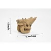 Collectible Wildlife Gifts | Arsinoitherium, Fossil Skull, Very Nice Plastic Replica  2" by 1 3/4"    F3519 B204 - 4 of 4