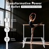 SEVOBAL Home Gyms White Solid Wood Ballet Barre With Adjustable Range Of 31.5-39.5 Inches For Dance Practice, White, 41.3"*34.6"*39.5" - 4 of 4