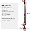 Acekool 60" High Lift Farm Jack, 7000 lbs Off Road Utility Jack with Ratcheting, Long Handle, Wide Base for Tractor, Truck, SUV, ATV, UTV, Red - 4 of 4