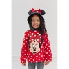 Disney Minnie Mouse Girls Fleece Crossover Hoodie Toddler - 2 of 4