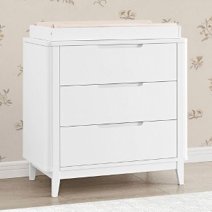 Delta Children Noah 3 Drawer Dresser with Changing Top and Interlocking Drawers - 1 of 4