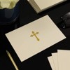 48-Pack Gold Foil Embossed Cross Blank Greeting Card Set with Envelopes, Ideal for Religious Celebrations, Baptisms, (Cream 4x6) - image 2 of 4