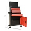 5-Drawer Rolling Tool Chest with Wheels, Detachable Cabinet Storage Tool Box with Drawers, Metal Tool Cart with Toolbox for Garage Workshop Warehouse - 3 of 3