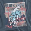Smurfs Blues Show Poster Street Art Adult T-Shirt Slate - 2 of 4