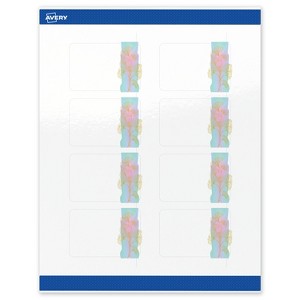 Avery Rectangle Labels, Pre-Printed Floral Design, 2" x 3" - 1 of 4