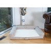 Armarkat D07B Medium Bolstered Pet Bed Cushion With Memory Foam, Ivory & Beige - 2 of 4