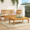 vidaXL Patio Pallet Sofa Set 2 pcs Solid Wood Acacia - 3 of 4