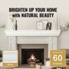 VEVOR Fireplace Mantel, 60" x 8" x 5", 50 lbs Weight Capacity, Natural Wood Mantel for Over Fireplace, Wall Mounted Floating Farmhouse Shelf, White - 3 of 4