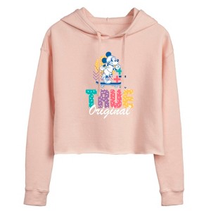 Women's - Disney - Mickey & Friends Cropped Graphic Hoodie - 1 of 3