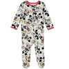 Disney Mickey Mouse Baby 2 Pack Zip Up Sleep N' Play Coveralls Newborn to Infant - image 3 of 4