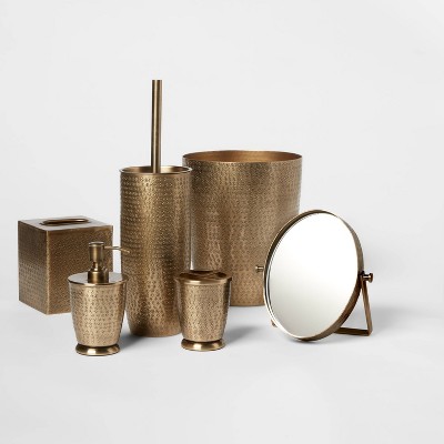 Hammered Glass Bathroom Accessories  Glass bathroom accessories, Glass  bathroom, Bathroom canisters