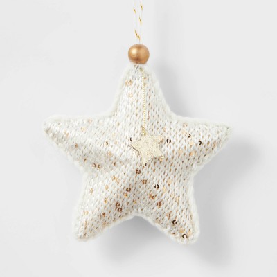 Knit Sequin Star Christmas Tree Ornament - Wondershop™