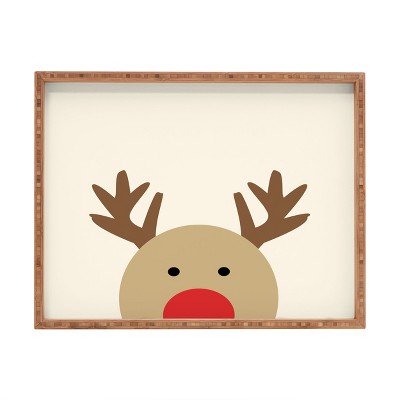 Allyson Johnson Reindeer Rectangular Tray -Deny Designs