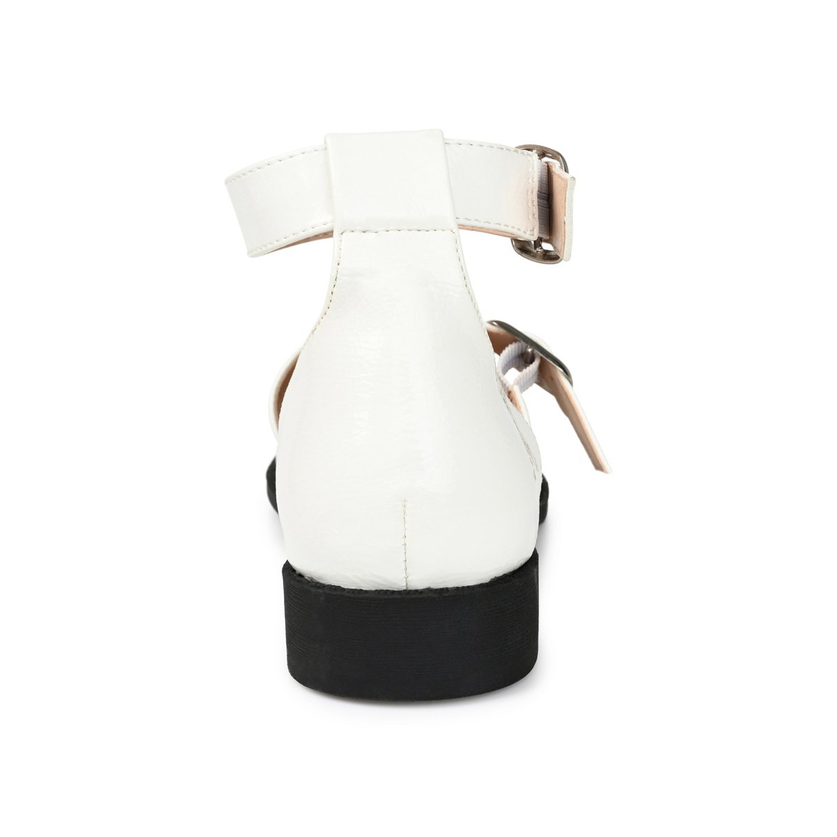 Обувь Journee Collection Women's Constance Buckle Round Toe Mary Jane Flats Off White 8 — фото 3