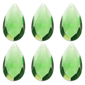 Unique Bargains Crystal Pendants Teardrop Beads for DIY Lamp Arts Crafts Decoration 6 Pcs - 1 of 4