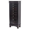 Jewelry Armoire With Mirror, 8 Drawers, 16 Necklace Hooks, And Side Swing Doors - 3 of 4