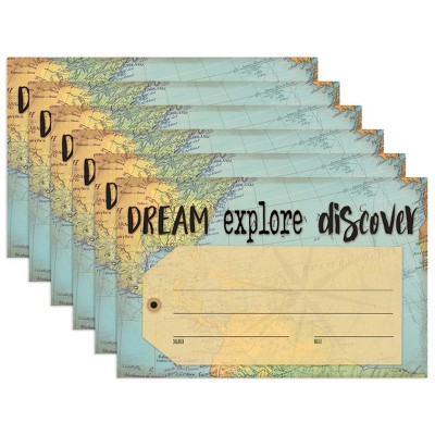 Teacher Created Resources® Travel the Map Dream Explore Discover Awards, 30 Per Pack, 6 Packs