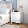 Costway Nightstand Beside End Side Table Accent Table Organizer W/3 ...