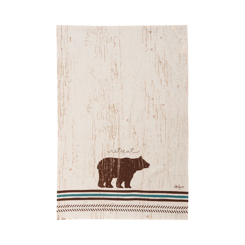 C&F Home Striped Arrow Bear Printed Flour Sack Kitchen Towel, 1 of 3