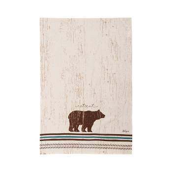 C&F Home Striped Arrow Bear Printed Flour Sack Kitchen Towel