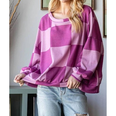 Women's Checkered Sweatshirt - Hopely