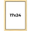 PosterPalooza | Simple Gold Picture Frame - UV Acrylic, Foam Board Backing, Hanging Hardware - 2 of 4