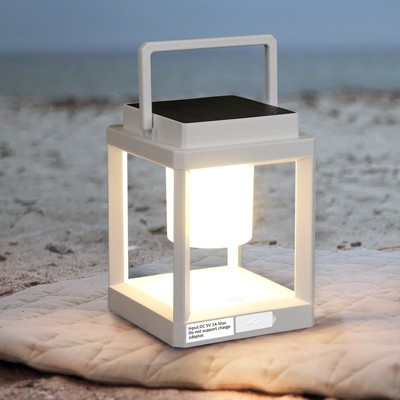 DAKAFUL Outdoor Table Lamp,Solar Lantern Outdoor Lamp