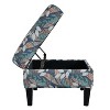 PAGED 28.25" Upholstered Ottoman, Modern Coffee Table with Wooden Legs and Foam Filling, Entryway Shoe Bench for Living Room, Bedroom - 4 of 4
