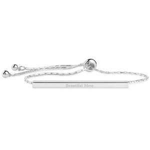 SHINE by Sterling Forever Inspirational Bar Slider Bracelet - 1 of 2