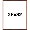 PosterPalooza | Classic Modern Brown Picture Frame - UV Acrylic, Foam Board Backing, Hanging Hardware - 2 of 4