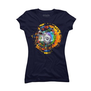 Junior's Design By Humans Capture the Colors By clingcling T-Shirt - 1 of 3