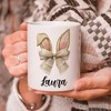 Coquette Bow Bunny Ears Mug, Aesthetic Spring Vibes Gift (Non-Custom Only)| OrnamentallyYou - 4 of 4