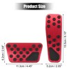 Unique Bargains Brake Gas Accelerator Pedal Covers Foot Pedal Pads for Dodge Challenger Charger 2009-2019 - 2 of 3