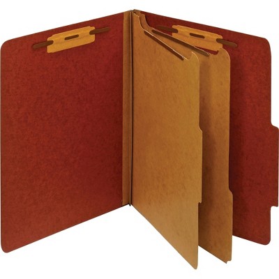 Pendaflex Classification Folder 2 Partitions Letter Red PU61RED