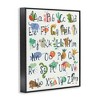 Stupell Industries Kids' Safari Animal Alphabet Illustrations Framed Giclee Art, Black, 16" x 20" - 2 of 4