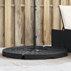 vidaXL Parasol Base Weight Black Polyethylene and Concrete - 2 of 4