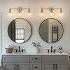 DORESshop 3-Light Nickel Wall Mirror Light, E26 Bulb Base, Metal & Glass, Modern Sconce for Bathroom, Vanity, Bedroom - No Bulbs Included - 4 of 4